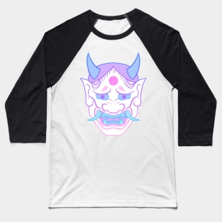 Hannya Mask (pastel) Baseball T-Shirt